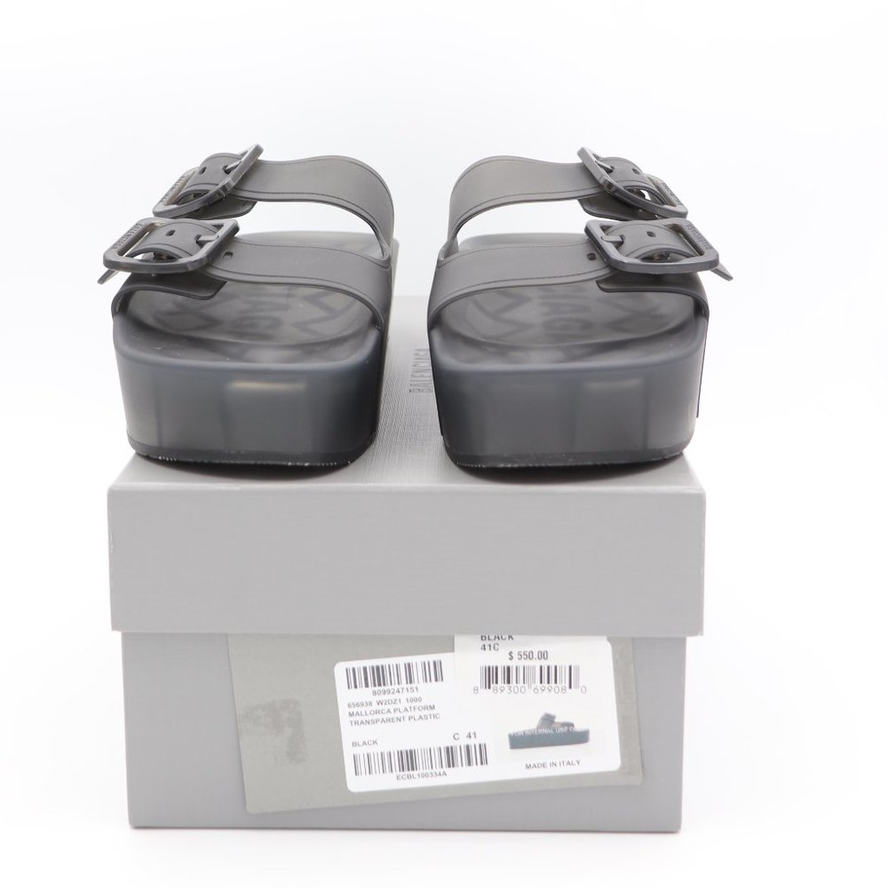 NIB Balenciaga Mallorca Platform Buckle Platform Sandals - Picture 2 of 16